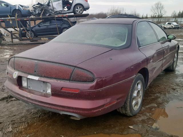 1G3GR62C3X4119629 - 1999 OLDSMOBILE AURORA BURGUNDY photo 4