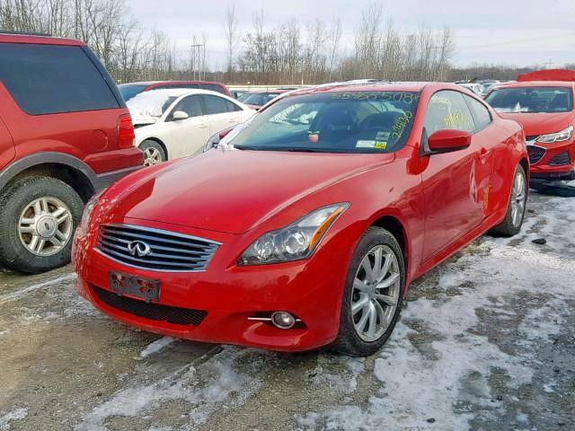 JN1CV6EL9CM471827 - 2012 INFINITI G37 RED photo 2