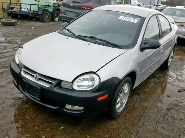 1B3ES56CX2D622200 - 2002 DODGE NEON ES GRAY photo 2