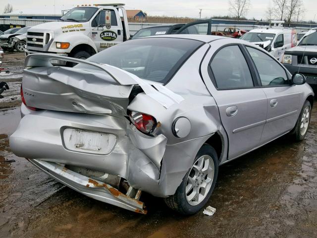 1B3ES56CX2D622200 - 2002 DODGE NEON ES GRAY photo 4