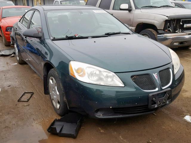 1G2ZF58B874122346 - 2007 PONTIAC G6 VALUE L GREEN photo 1