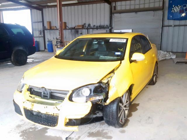 3VWWJ71K87M163483 - 2007 VOLKSWAGEN JETTA GLI YELLOW photo 2