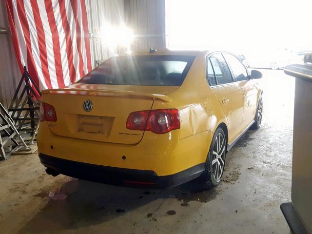 3VWWJ71K87M163483 - 2007 VOLKSWAGEN JETTA GLI YELLOW photo 4