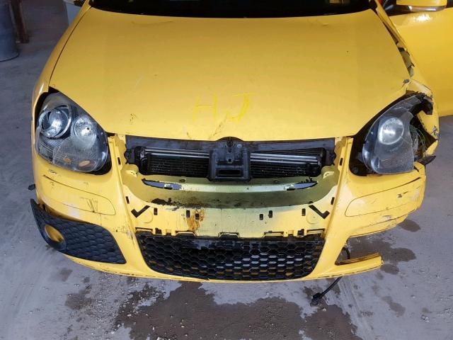 3VWWJ71K87M163483 - 2007 VOLKSWAGEN JETTA GLI YELLOW photo 7