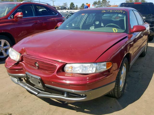 2G4WF551131267904 - 2003 BUICK REGAL GS BURGUNDY photo 2