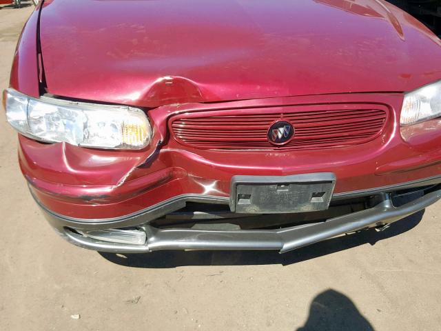 2G4WF551131267904 - 2003 BUICK REGAL GS BURGUNDY photo 9