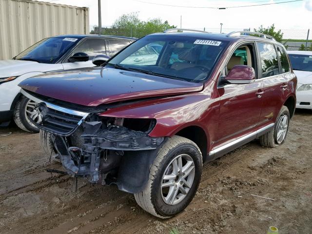 WVGBE77L89D015737 - 2009 VOLKSWAGEN TOUAREG 2 RED photo 2