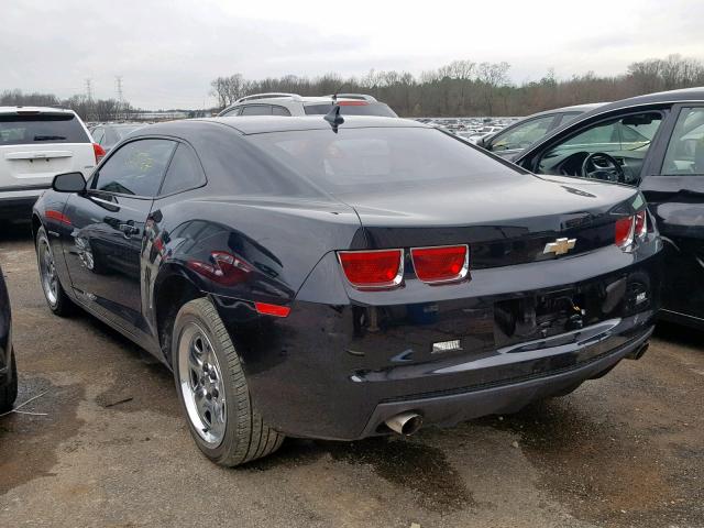 2G1FE1ED2B9131624 - 2011 CHEVROLET CAMARO LS BLACK photo 3