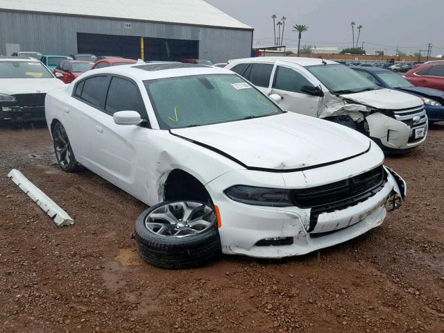 2C3CDXHG7FH916405 - 2015 DODGE CHARGER SX WHITE photo 1