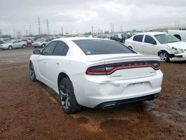 2C3CDXHG7FH916405 - 2015 DODGE CHARGER SX WHITE photo 3