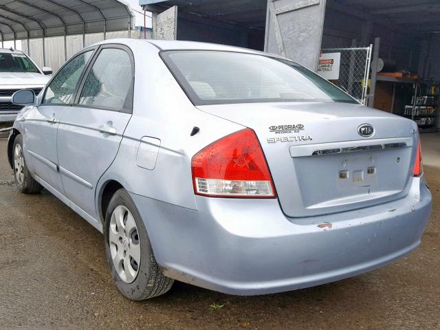 KNAFE122875413178 - 2007 KIA SPECTRA EX BLUE photo 3