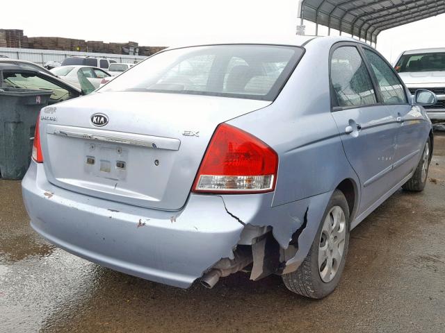 KNAFE122875413178 - 2007 KIA SPECTRA EX BLUE photo 4