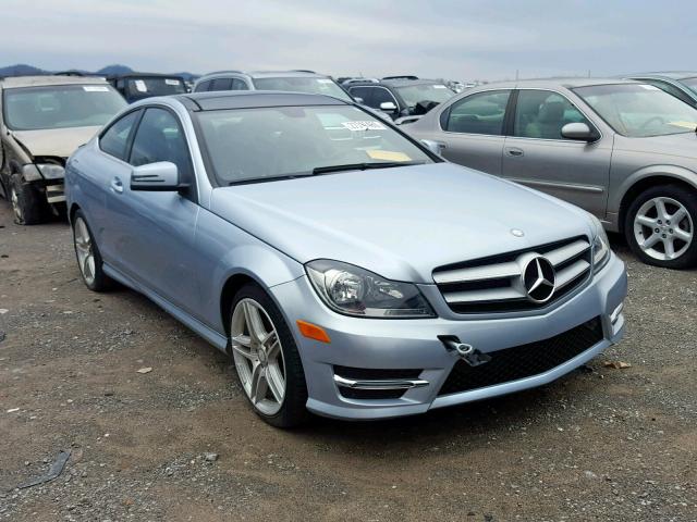 WDDGJ4HB1DG031592 - 2013 MERCEDES-BENZ C 250 BLUE photo 1