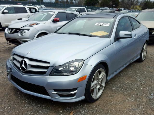 WDDGJ4HB1DG031592 - 2013 MERCEDES-BENZ C 250 BLUE photo 2