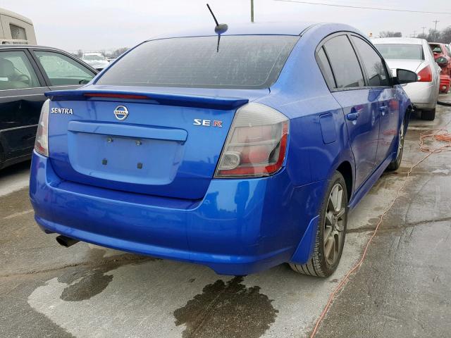 3N1BB61E19L622450 - 2009 NISSAN SENTRA SE- BLUE photo 4