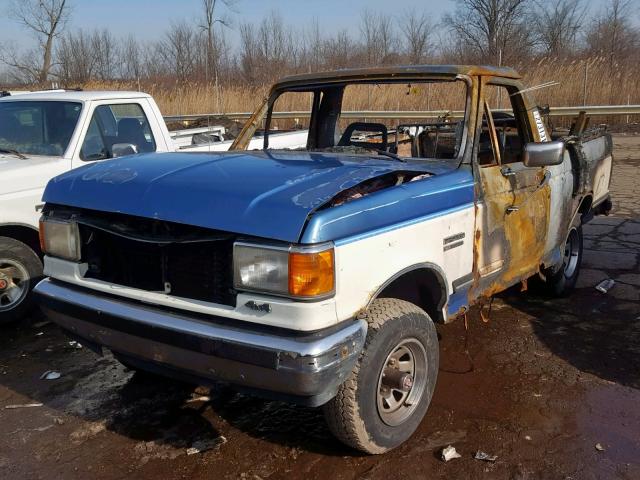 1FMEU15H0KLA90200 - 1989 FORD BRONCO U10 BLUE photo 2