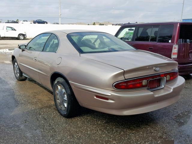 1G4GD2216W4708819 - 1998 BUICK RIVIERA BEIGE photo 3