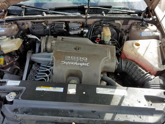 1G4GD2216W4708819 - 1998 BUICK RIVIERA BEIGE photo 7