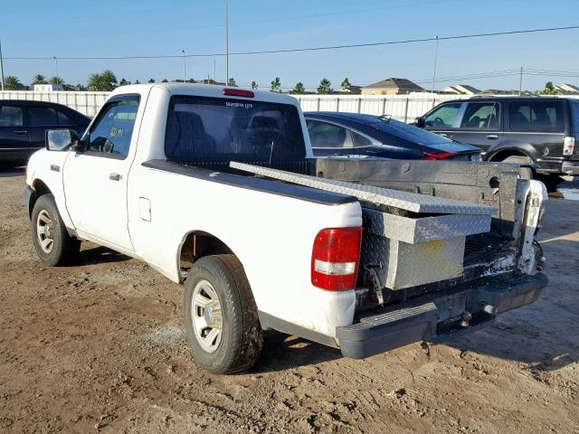 1FTYR10D57PA96260 - 2007 FORD RANGER WHITE photo 3