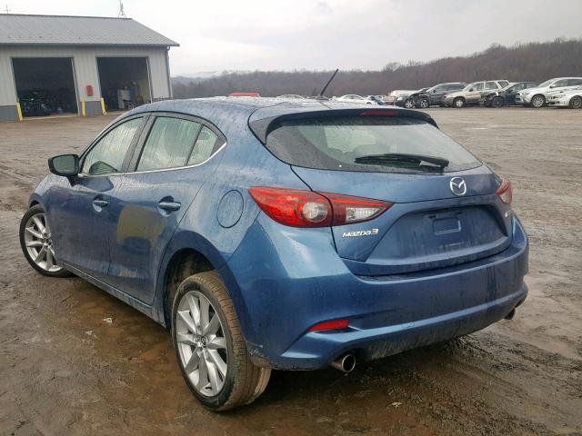 3MZBN1L31HM133538 - 2017 MAZDA 3 TOURING BLUE photo 3