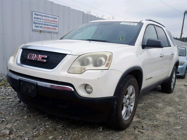 1GKEV13717J163495 - 2007 GMC ACADIA SLE WHITE photo 2