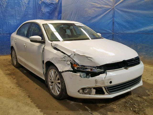 3VWLP7AJ4DM259339 - 2013 VOLKSWAGEN JETTA SEL WHITE photo 1