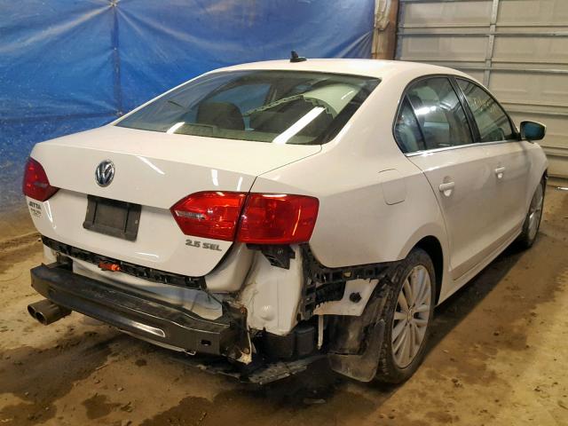 3VWLP7AJ4DM259339 - 2013 VOLKSWAGEN JETTA SEL WHITE photo 4