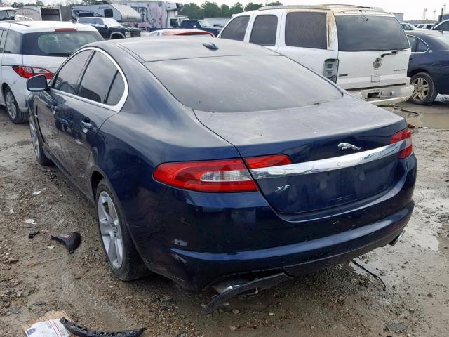 SAJWA05B69HR43737 - 2009 JAGUAR XF LUXURY BLUE photo 3