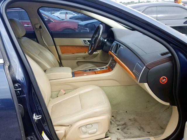 SAJWA05B69HR43737 - 2009 JAGUAR XF LUXURY BLUE photo 5