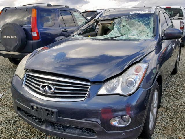 JNKAJ09F78M359180 - 2008 INFINITI EX35 BASE BLUE photo 2