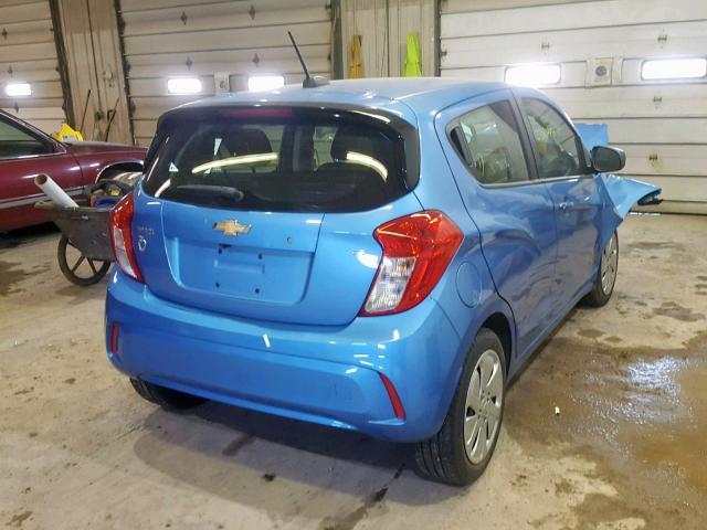 KL8CB6SA8GC612769 - 2016 CHEVROLET SPARK LS BLUE photo 4