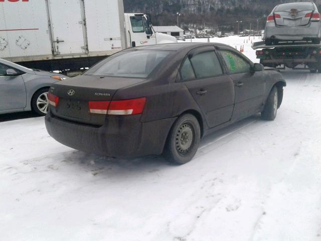 KMHET46C36A135302 - 2006 HYUNDAI SONATA GL TAN photo 4