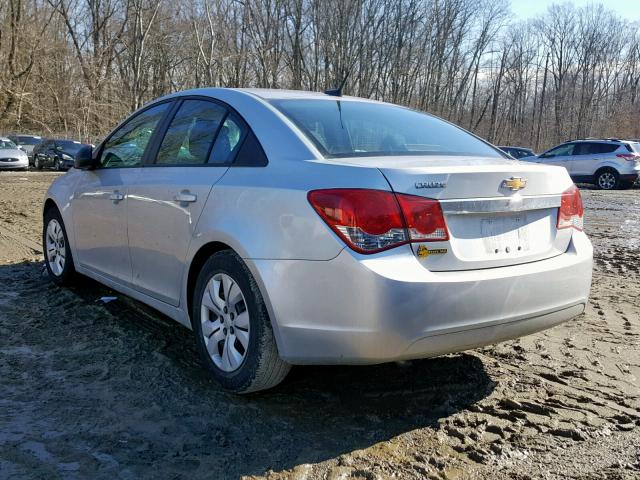 1G1PA5SH0D7112346 - 2013 CHEVROLET CRUZE LS SILVER photo 3