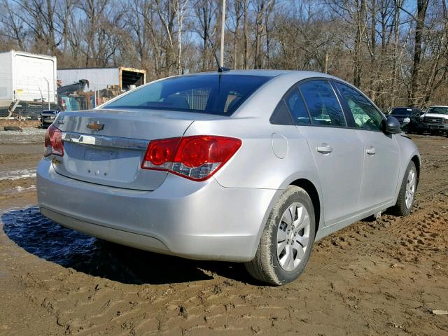 1G1PA5SH0D7112346 - 2013 CHEVROLET CRUZE LS SILVER photo 4