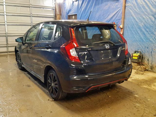 3HGGK5H69JM706592 - 2018 HONDA FIT SPORT BLACK photo 3