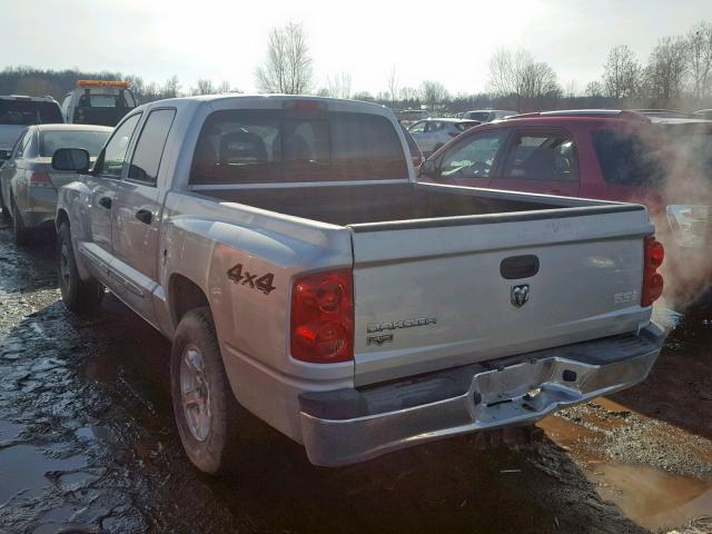 1D7HW58K35S204538 - 2005 DODGE DAKOTA QUA GRAY photo 3