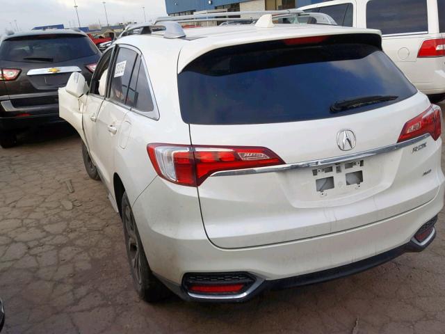 5J8TB4H5XHL000890 - 2017 ACURA RDX TECHNO WHITE photo 3