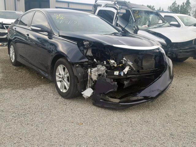 5NPEB4AC5EH908499 - 2014 HYUNDAI SONATA GLS BLUE photo 1