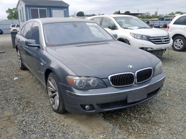 WBAHN83517DT76524 - 2007 BMW 750 GRAY photo 1