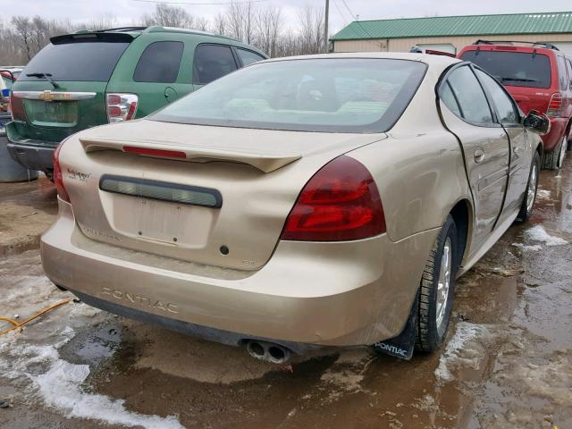 2G2WS522541285387 - 2004 PONTIAC GRAND PRIX TAN photo 4