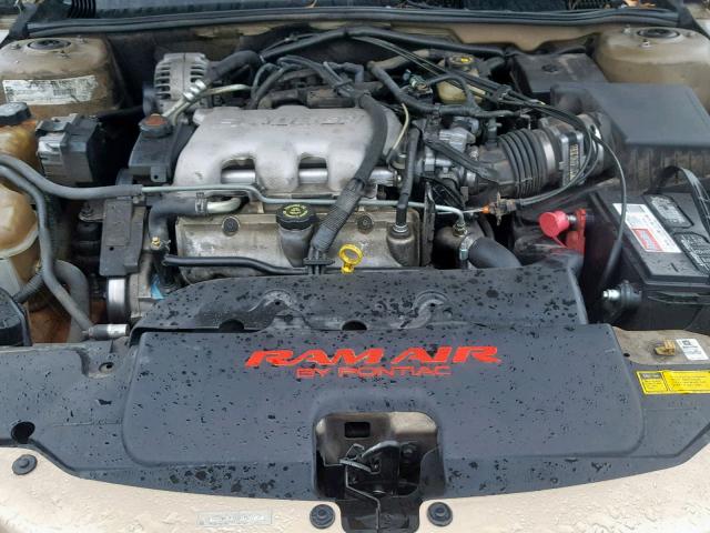 1G2NW52E7XM806497 - 1999 PONTIAC GRAND AM G GOLD photo 7