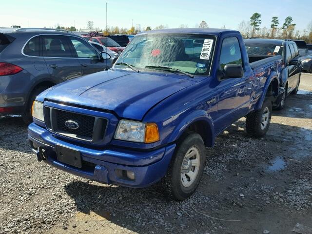 1FTYR10U05PA24122 - 2005 FORD RANGER BLUE photo 2