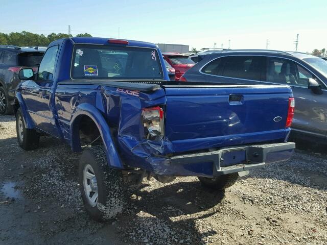 1FTYR10U05PA24122 - 2005 FORD RANGER BLUE photo 3