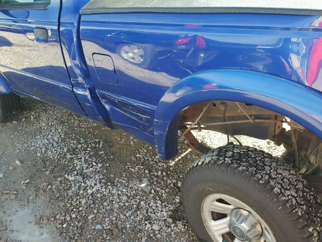 1FTYR10U05PA24122 - 2005 FORD RANGER BLUE photo 9