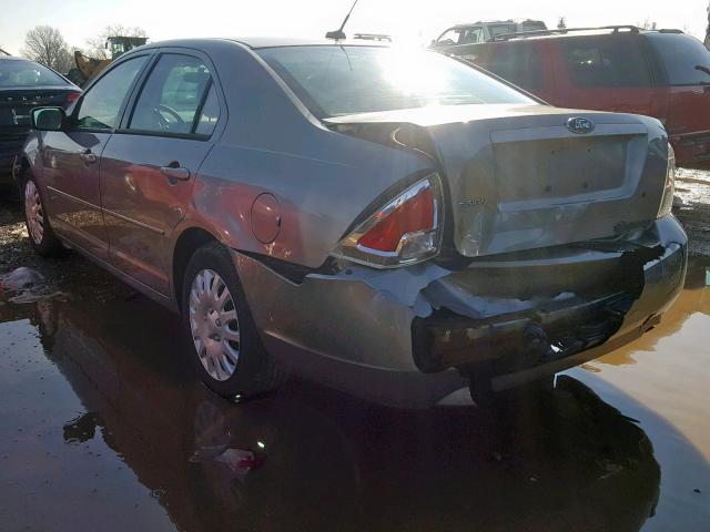 3FAHP06Z48R185398 - 2008 FORD FUSION S GRAY photo 3