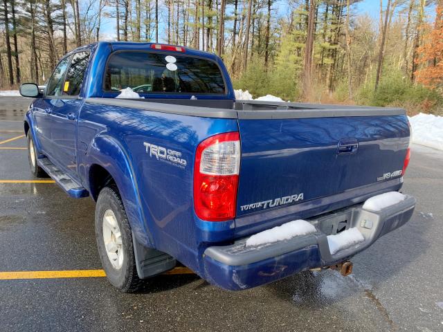 5TBDT48165S483732 - 2005 TOYOTA TUNDRA DOU BLUE photo 4