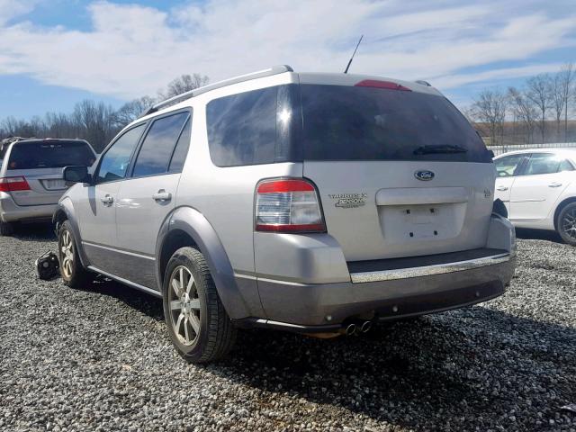 1FMDK05W18GA21947 - 2008 FORD TAURUS X S SILVER photo 3