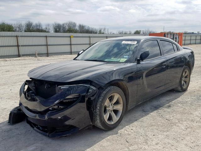 2C3CDXHG4GH339513 - 2016 DODGE CHARGER SX BLACK photo 2