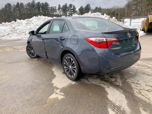 2T1BURHE7EC027114 - 2014 TOYOTA COROLLA L GRAY photo 4