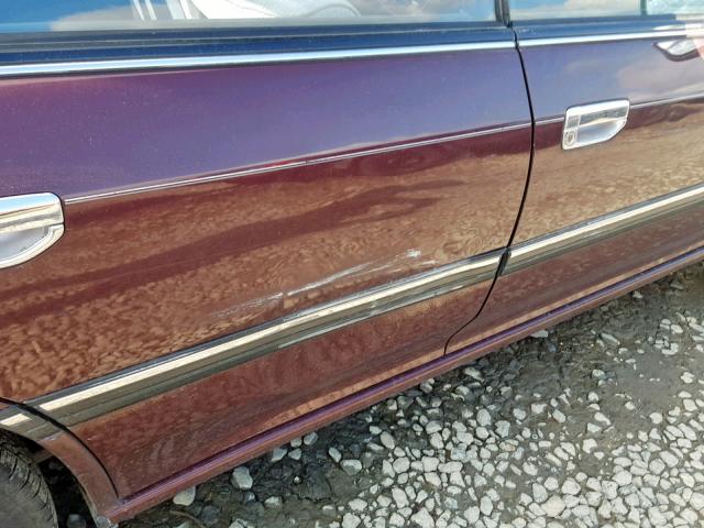 4S3BC6323N6622225 - 1992 SUBARU LEGACY L A BURGUNDY photo 9